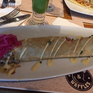 Crepe Carne Mostaza y Pimienta