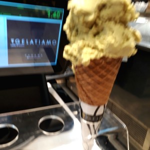 Helado de pistacho