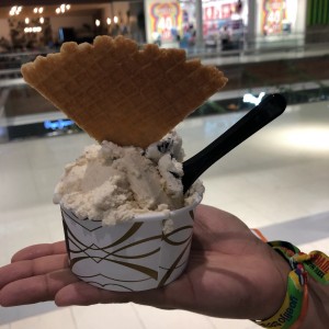 Helado de Vainilla y Galletas