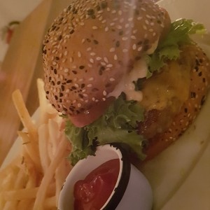 hamburguesa de la casa