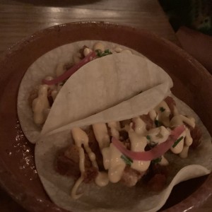 Tacos de chicharron 