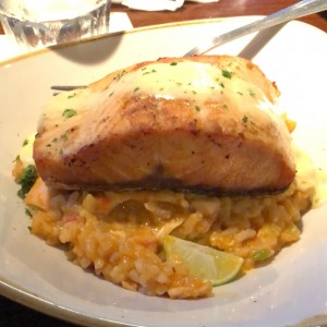 risotto de salmon