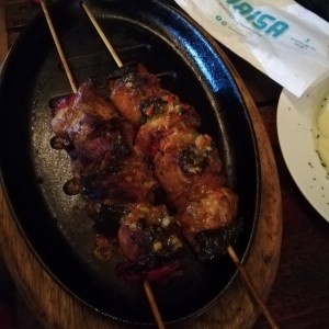 brocheta de pollo 