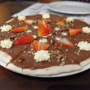 Pizza dulce - Pizza de Nutella