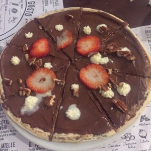 Mini pizza de Nutella