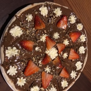 Pizza dulce - Pizza de Nutella