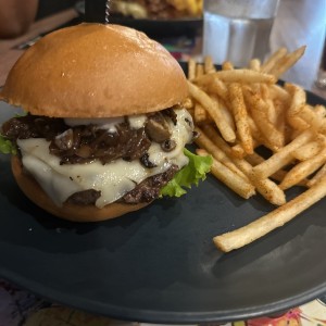 Burger - Mushroom Swiss