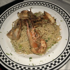 spaguettis con langostino