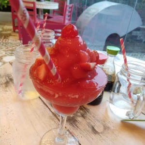 Frozen margarita de fresa