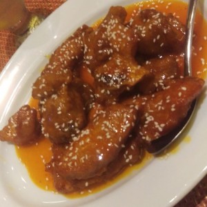 Costillas con miel y ajonjoli