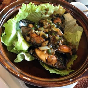 mejillones en salsa Tausi 