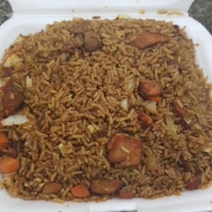 arroz frito con puerco