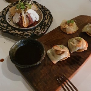 Dumplings de Sopa de Cebolla y Steak