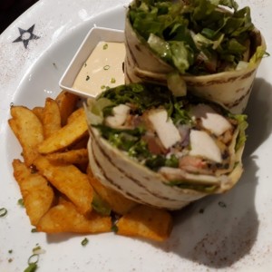 Wrap de pollo thai