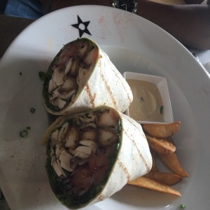 Wrap de pollo thai