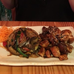 Teppanyaki de pollo