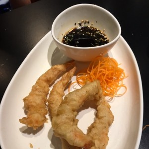 Langostinos  Tempura