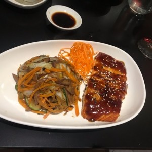 salmon teriyaki