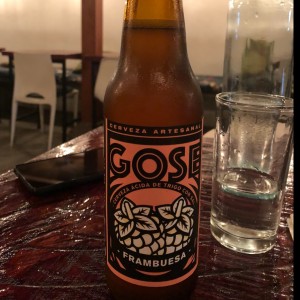 cerveza artesanal Gose frambuesa