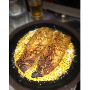 Quinoco (?Risotto? de quinoa con corvina a la plancha)