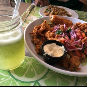 Jalea de Mar y Limonada con hierbabuena