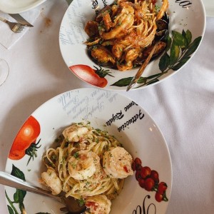 Spaguetti Fruti di Mare y Linguini da Stefani