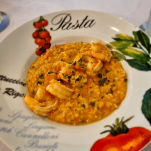 Risotto con langostinos