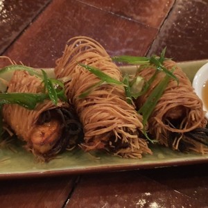 camarones espelucaos en salsa de naranja