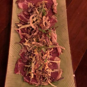 carpaccio de rib eye 