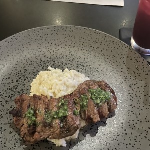 Filete de res + risotto 