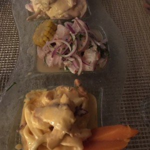 piqueo tres ceviches