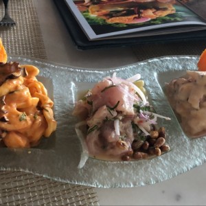 trio de ceviches