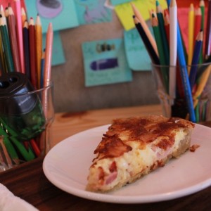 quiche de bacon con queso 