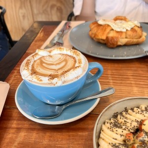 Mochaccino con borde de malva