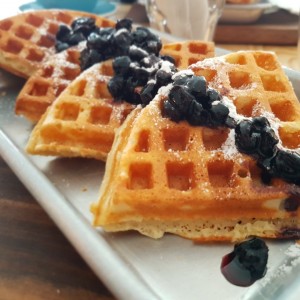 blueberry waffles