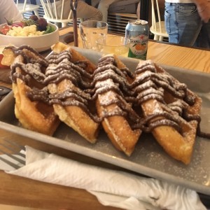 waffles de nutela