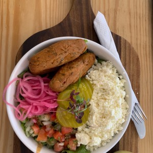 ensalada de falafel