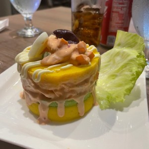 Causa Rellena de Camarones