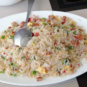 arroz frito con puerco