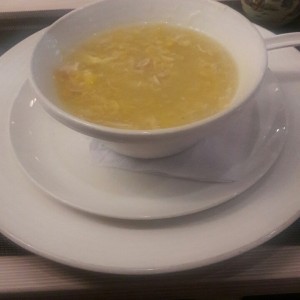 Crema de Maiz con Pollo