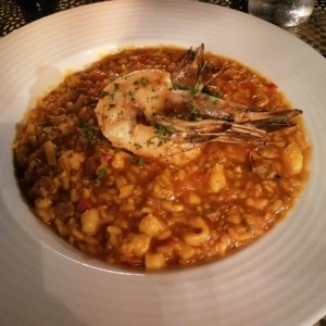 Arroz meloso de langostinos