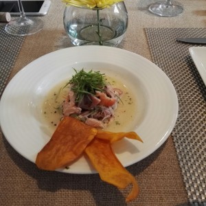 Salmon estilo ceviche