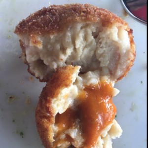 Croqueta de Jamon - Como se ve adentro, muy cremosa