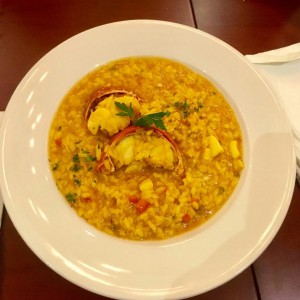 Arroz meloso de langosta