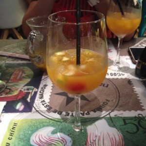 sangria de Mango!! no puede faltar 