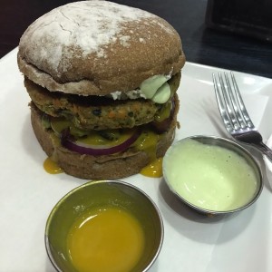 hamburguesa vegetariana a mi estilo