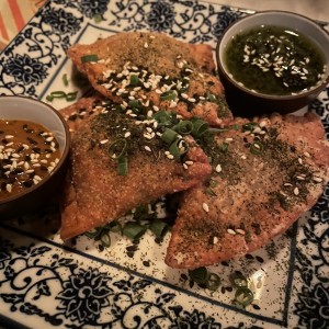 Samosas de pulpo