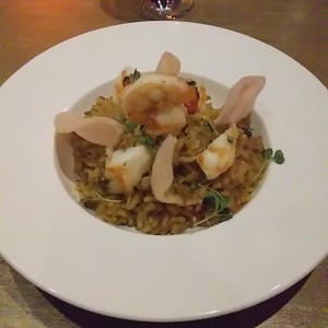 Arroz cremoso de gambas