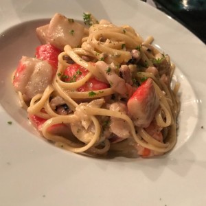 linguini con mariscos 