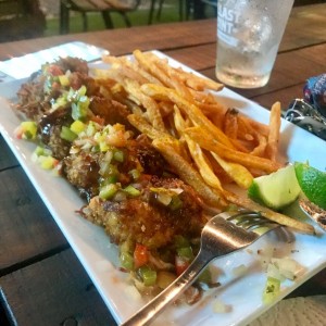 croquetas de pescado con camote